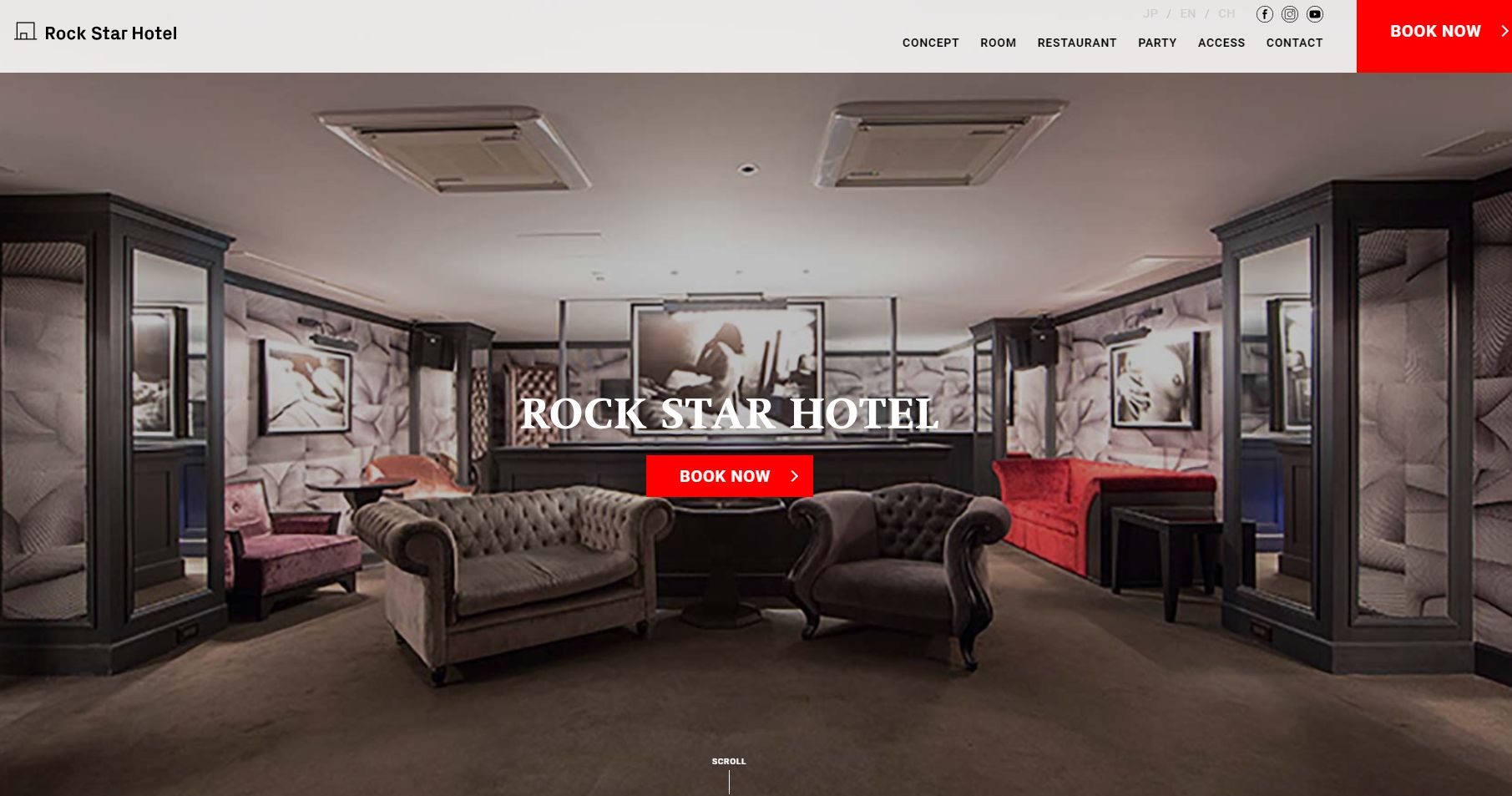 Rock star hotel