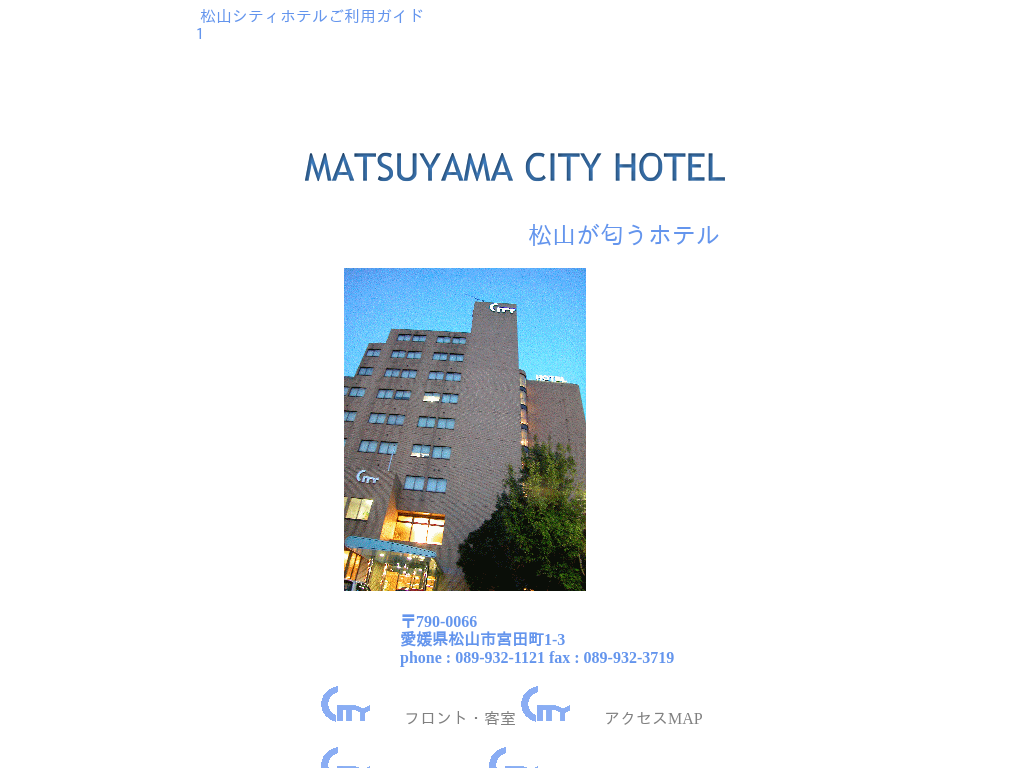 松山シティホテル